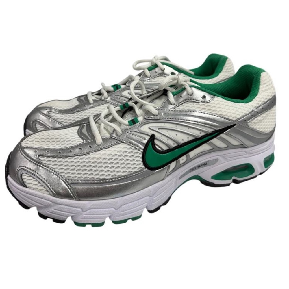 Nike Silver and Green Athletic Shoes